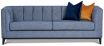 Belmore 3 Seater sofa featuring Wortley Maison Neptune denim blue linen fabric