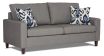 Davinci 3 Seater sofa featuring Wortley Zane Mercury fabric  in charcoal grey