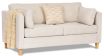 Elwood 2.5 Seater sofa featuring Wortley Maison range in light cream colour with optional buttons included