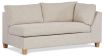 Melody 3 Seater Chaise featuring Wortley Paringa Oatmeal fabric