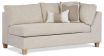 Melody Chaise featuring Wortley Paringa Oatmeal fabric