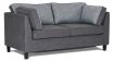 Villa double sofa bed featuring Wortley Drift Zinc fabric 