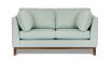 Villa 2 Seater Sofa featuring Warwick Vegas Duckegg with timber base