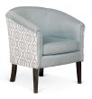 Tub occasional chair featuring Warwick Seafoam blue fabric