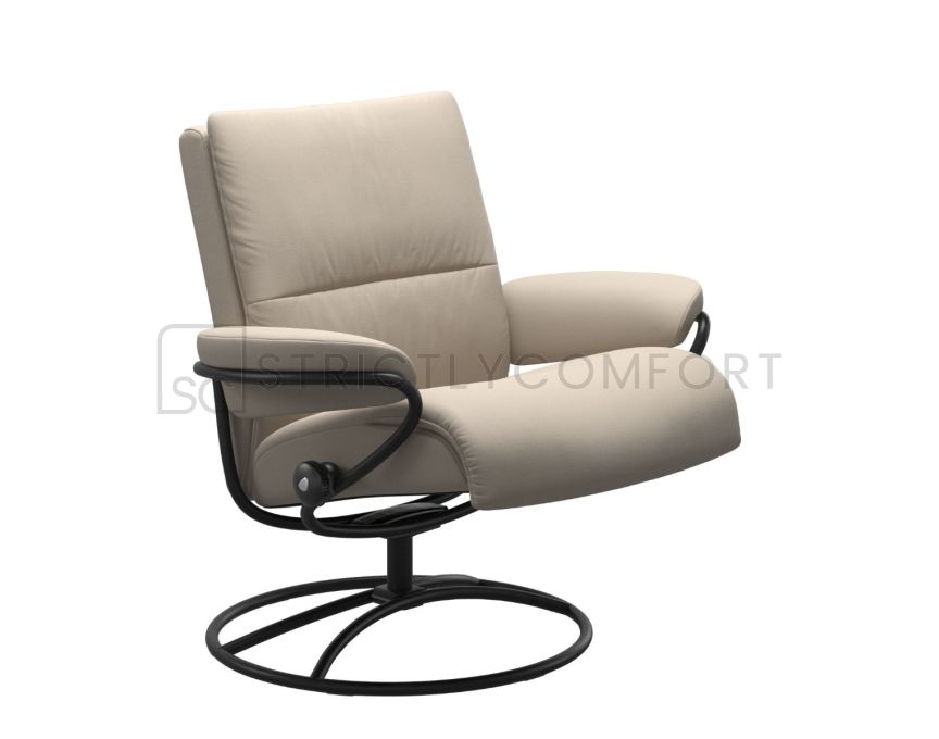 Stressless Tokyo Recliner with Low Back and Matte Black Original Base