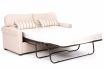 Carmen sofa bed featuring zepel fabric with contrast piping