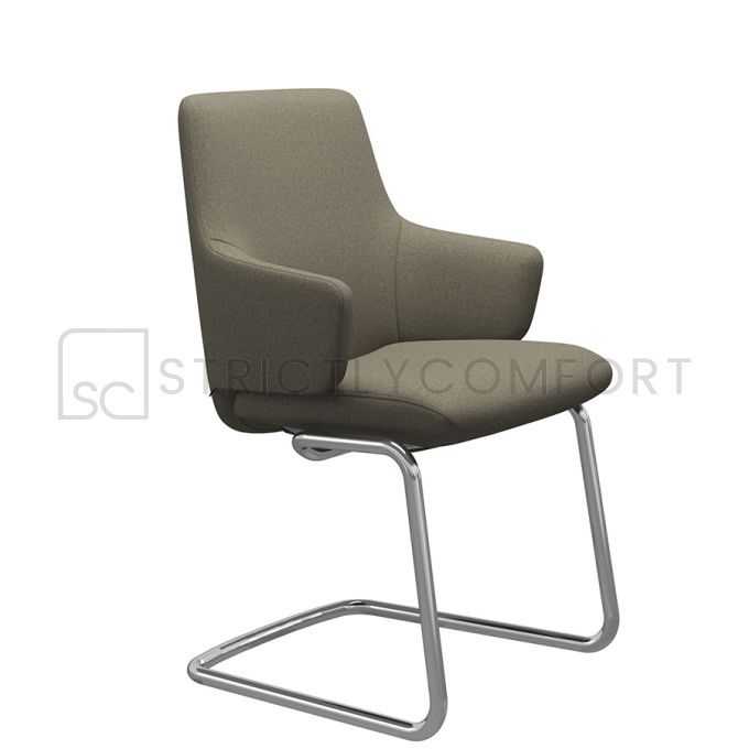 Stressless Large Dining Chair with Arms, Low Back and D400 Base