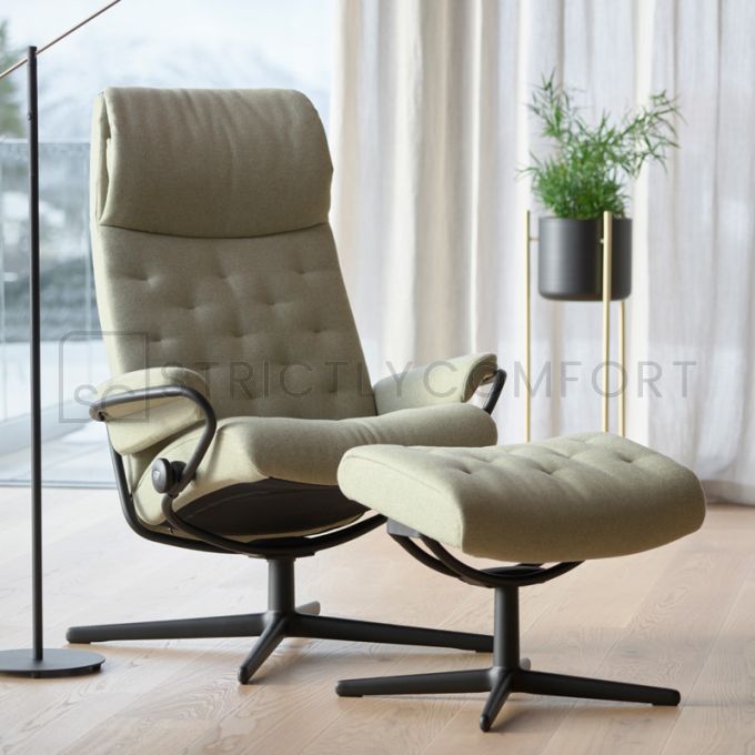 Stressless Metro Recliner with High Back and Cross Base
