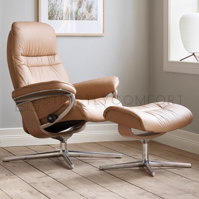 Stressless Sunrise Recliner Chair with Cross Base