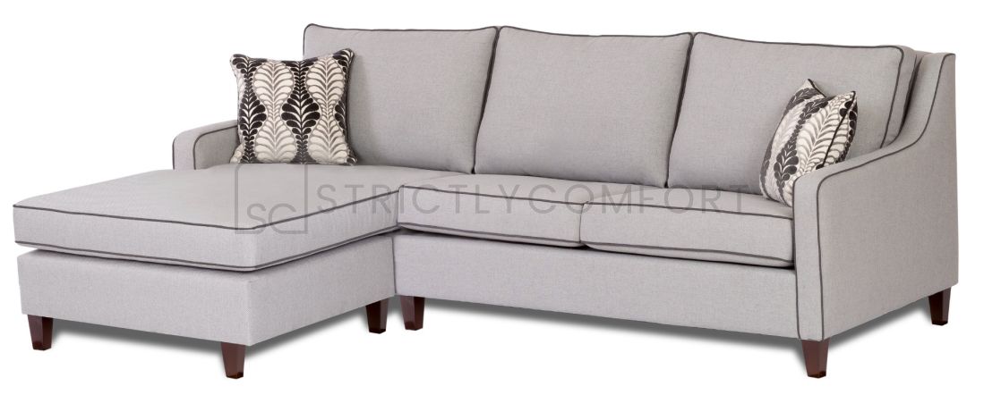 Versace double sofa bed with 160cm standard chaise upholstered in Warwick Cube fabric range