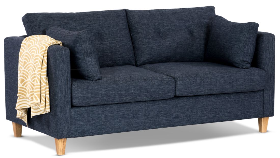 Elwood 2.5 Seater Sofa, featuring Warwick Keylargo fabric with Optional buttons
