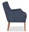 Sparrow chair featuring Warwick Keylargo Navy fabric