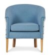 Tub chair featured in Zepel Naturama Sky with Wortley Parterre Off White Sea spray