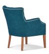 Wellington chair featuring buttoned back, Warwick fabric and optional contrast piping