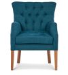 Wellington chair featuring buttoned back, Warwick fabric and optional contrast piping