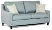 Versace sofabed featuring Warwick Vegas seafoam blue fabric