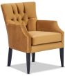 Wellington chair featuring Wortley Glamour velvet range in Dijon gold colour