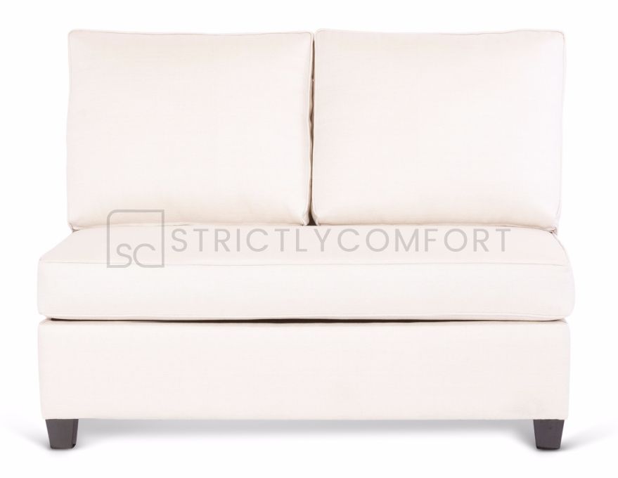 Bailey Armless 2 Seater Sofa featuring Dunlop Enduro foam