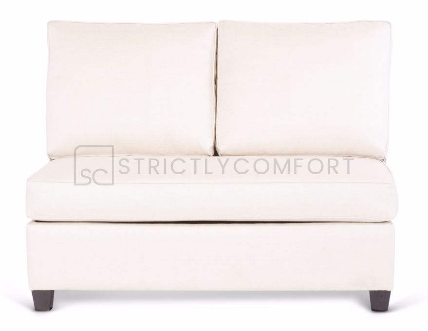 Bailey Armless 2 Seater Sofa featuring Dunlop Enduro foam