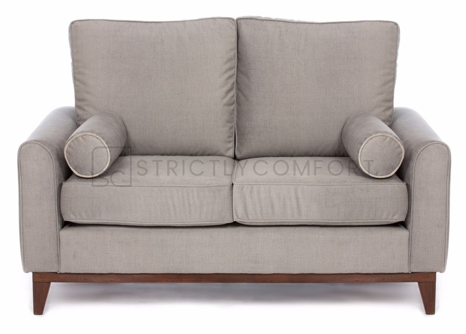 Aurora 2 Seater Sofa featuring timber base