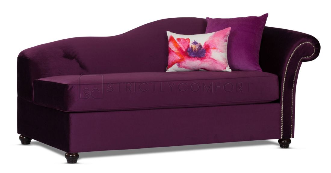 Diana Deluxe featuring Purple velvet fabric with studs