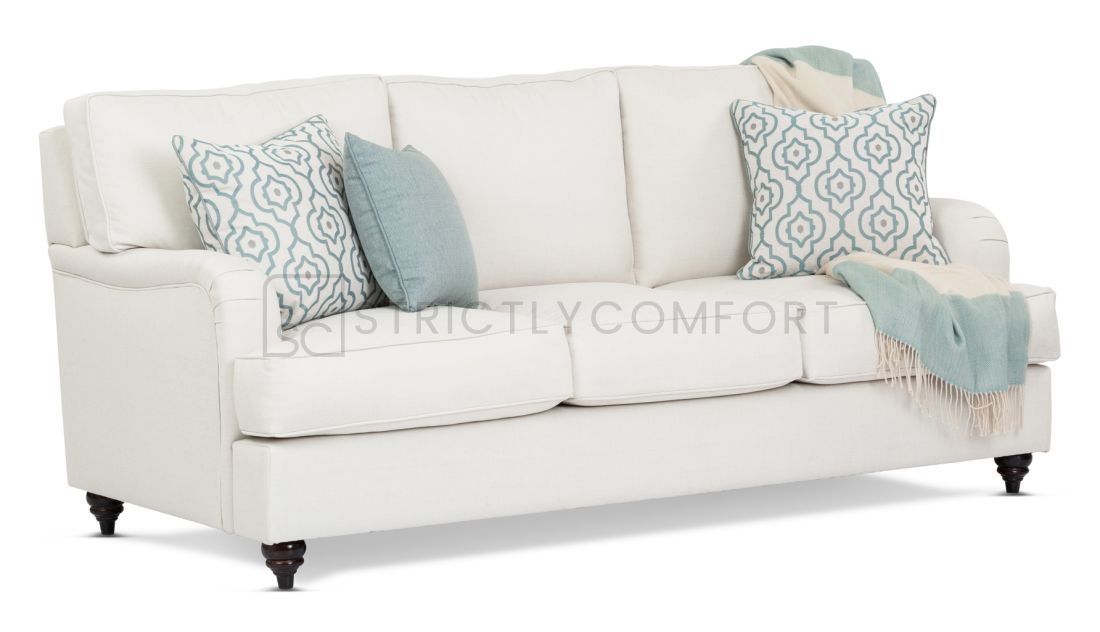 Verona sofa featuring Zepel Chaplin off white cream fabric