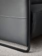 Stressless Emily Sofa in Paloma Rock Leather with Matte Black Arms