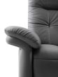 Stressless Mary Recliner Chair in Paloma Rock Leather, featuring Upholstered Arms 
