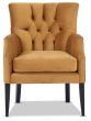 Wellington chair featuring Wortley Glamour velvet range in Dijon gold colour