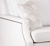 Hampton 2 Seater Sofa close up in Wortley Lindeman Fabric
