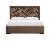 Remora Gas Lift Storage Bed featuring patterned fabric on bedhead