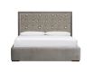 Remora Gas Lift Storage Bed featuring patterned fabric and piping