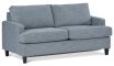Eclipse Double sofa bed in Wortley Mona Aquamarine. Contemporary design with Blue Grey textures fabric. 