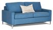 Prada double sofa bed featuring Metal legs complimented with Warwick Pulsar range in Denim blue 