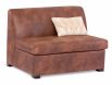 Bronte Armless Single Sofa Bed, featuring leather-like Warwick fabric