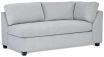 Melody Double Sofa Bed featuring Wortley Denver Oyster light grey with linen look fabric