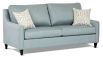 Versace sofa featuring Warwick Vegas Seafoam blue fabric