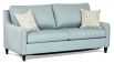Versace Queen Sofa bed featuring Warwick Vegas Seafoam blue fabric 