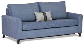 Aurora Queen Sofa Bed featuring Warwick Prague fabric with Contrast Piping