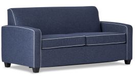 Bella Vista Double sofa bed featuring Warwick Keylargo fabric with stripe contrast piping