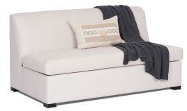 Bronte double sofa bed featuring Warwick Mazza fabric in light cream 