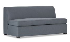 Bronte Armless Sofa Bed featuring Spring and Latex mattress
