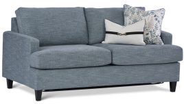 Eclipse Double Sofa Bed featuring Dunlop foam and Wortley Mona Aquamarine fabric