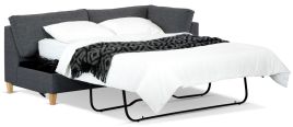 Mirage Chaise Bed featuring Spring Mattress and Metal Legs