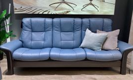 Stressless Stella 2 Seater Leather Reclining Sofa - Display Clearance On Sale