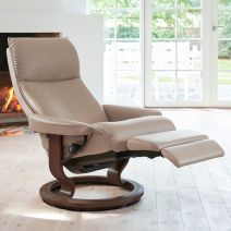 Stressless Aura Recliner Chair with Power Leg and Back Base