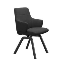 Stressless Large Low Back Dining Chair with Arms and D200 Legs