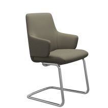 Stressless Large Dining Chair with Arms, Low Back and D400 Base