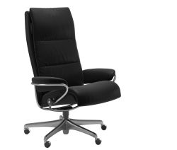Stressless Tokyo Recliner with High Back and Matte Black Star Base
