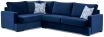 Bahamas Modular featuring Warwick Plush Indigo blue soft velvet